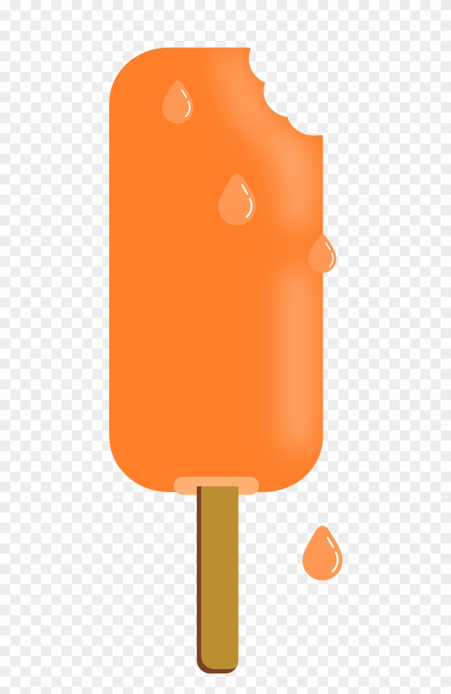 Ice Cream Popsicle Stick Bar Png Image - Orange Ice Cream Stick Clipart