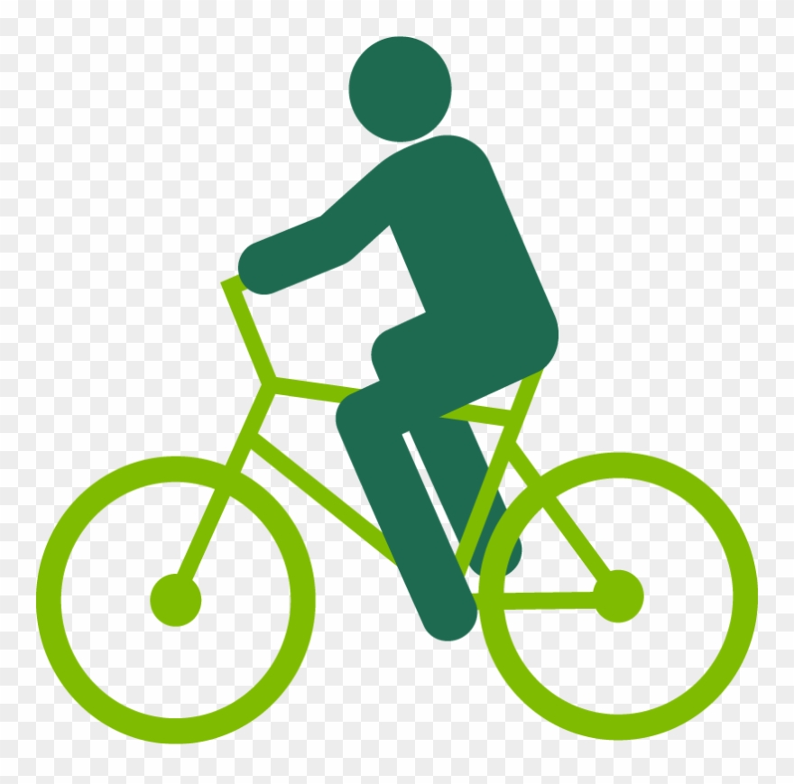 Graphic Of A Person Riding A Bike - Simple Bike Drawing Clipart