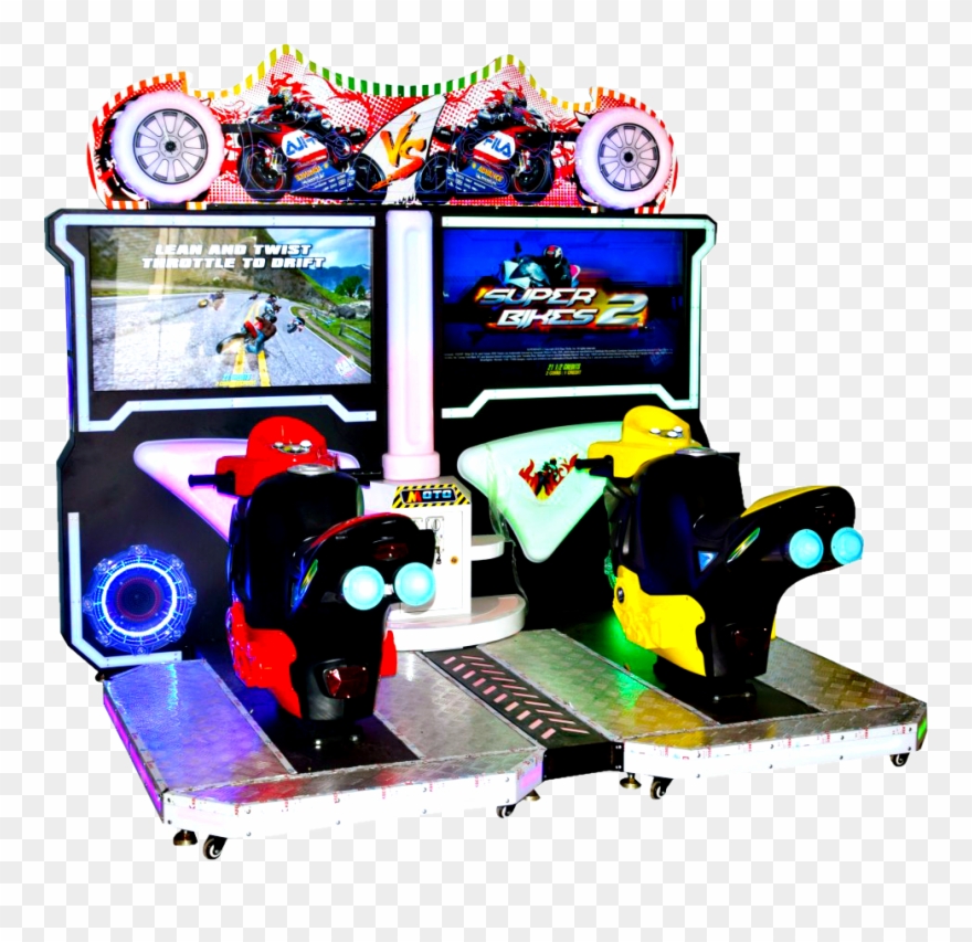 Super Bike 2 Twin - Cartoon Clipart