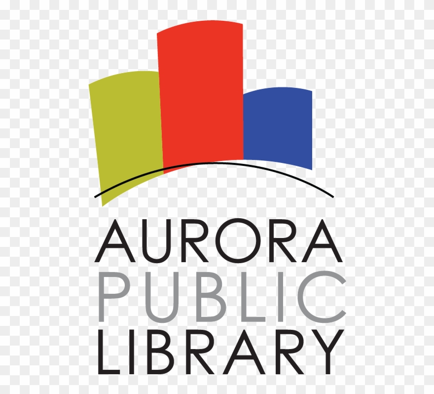 Aurora Public Library Logo Colour Blk Text Transparent - Aurora Public Library Logo Clipart