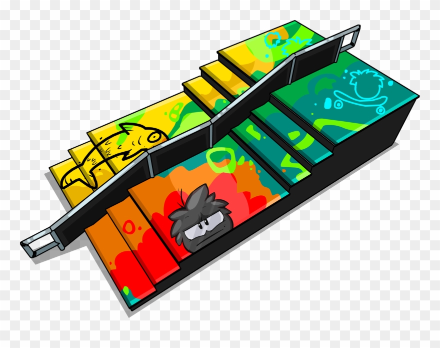 Graffiti Stair Ramp Sprite 002 - Stairs Clipart