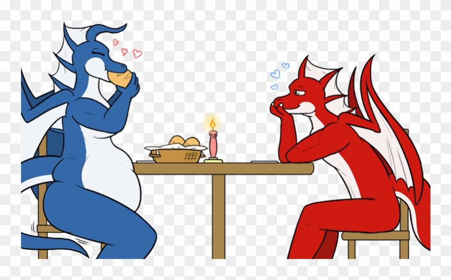 Dragons' Dinner Date - Fur Clipart