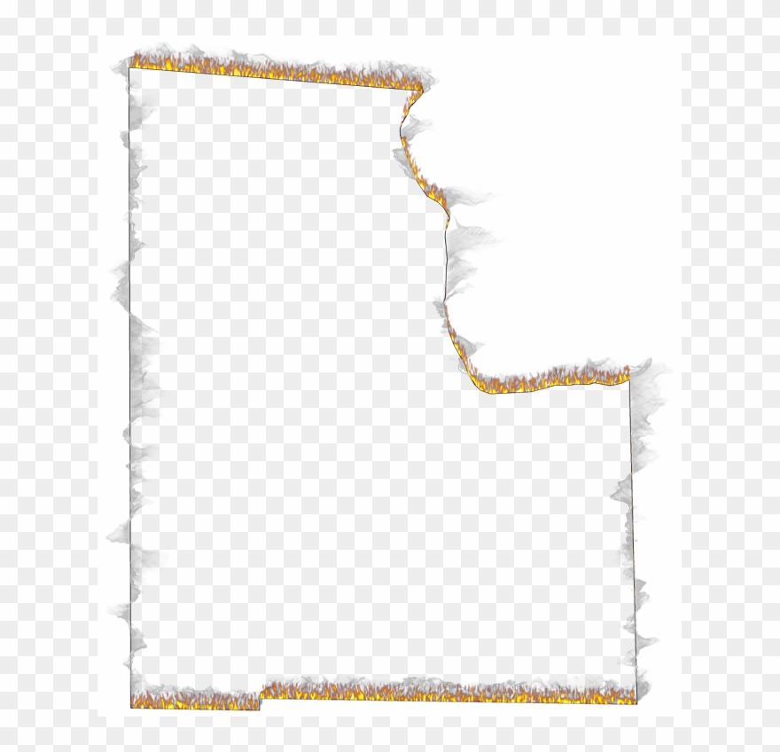 A Flame And Smoke Outline Map Of Baker - Parallel Clipart