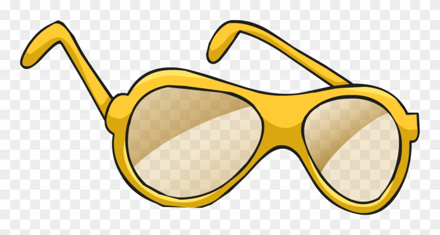 Golden Shades Club Penguin Wiki Fandom Powered - Golden Glasses Club Penguin Clipart