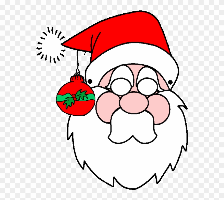 Coloring Pages For Your Boyfriend, Military Coloring - Mascara De Santa Claus Clipart