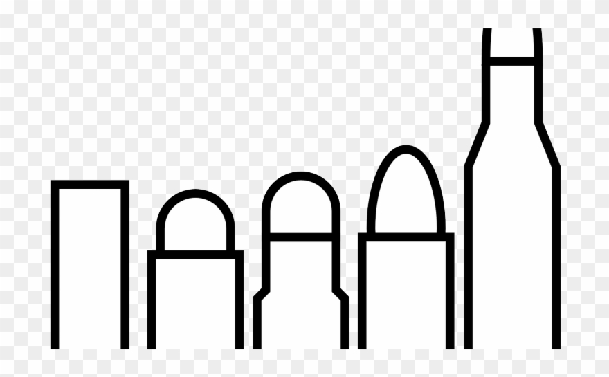 Fallout 4 Mods - Bullet Black And White Png Clipart