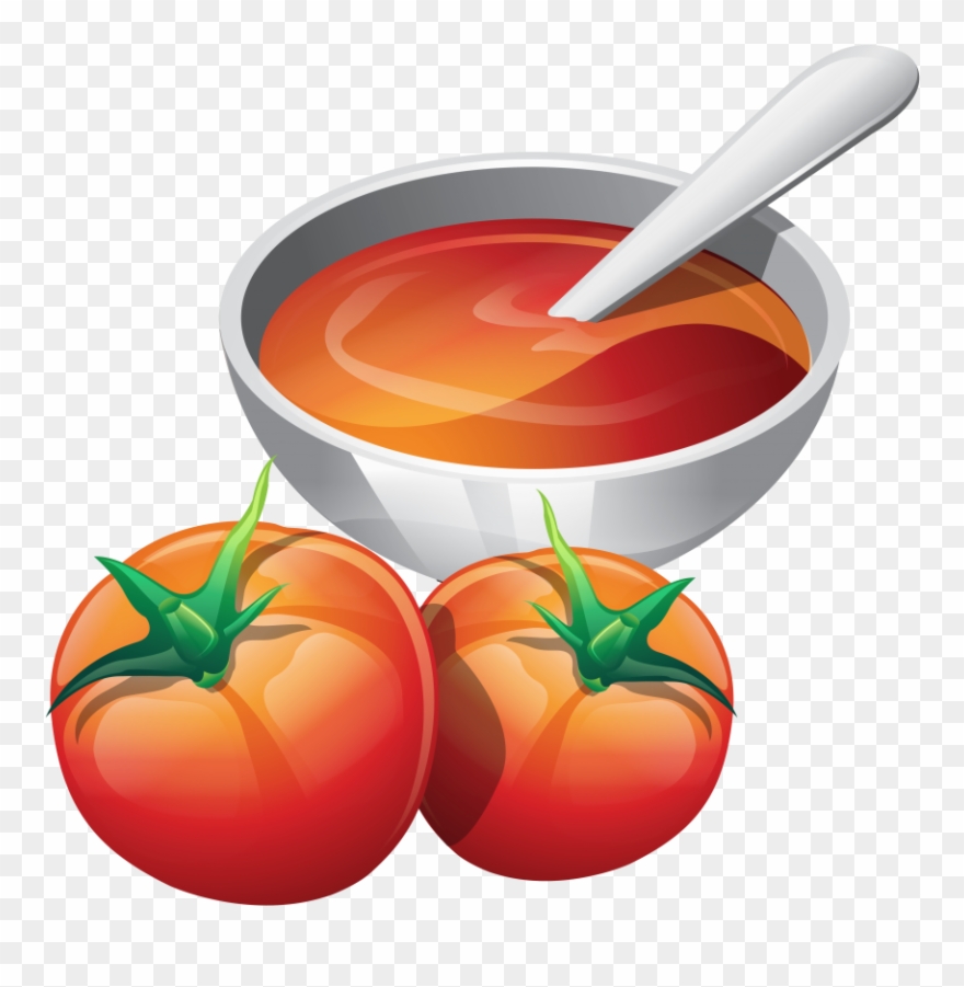 This Png File Is About Clear Soups , Soup , Thick Soups - Tomato Soup Illustration Png Clipart