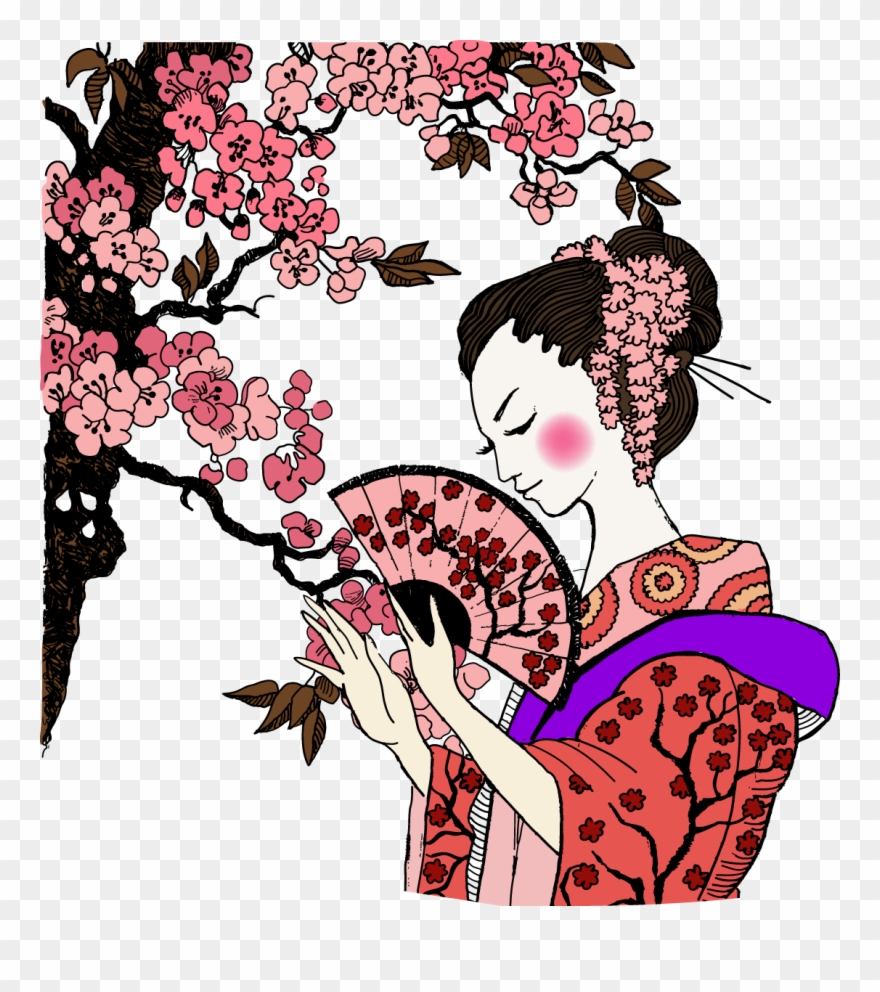 Geisha Ancient Women Transprent Png Free - Geishas Png Clipart