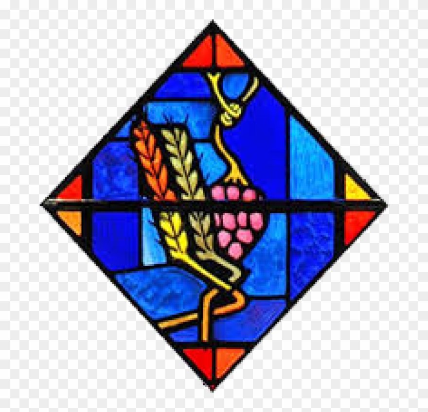Sacraments At Ihm Measuring Mass Clip Art Density Clip - Stained Glass Catholic Sacraments - Png Download