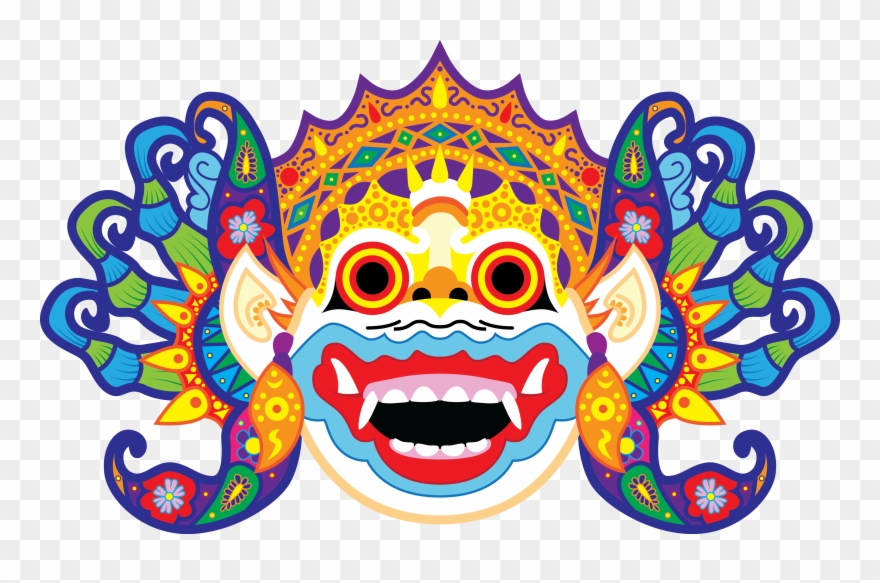 Balinese Mask On Behance Thank You - Clip Art Balinese - Png Download