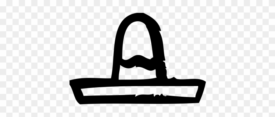 Sombrero Rubber Stamp Clipart