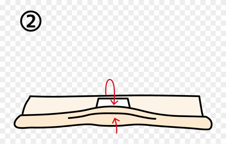 Fold The Near Side And Far Side Of The Tenugui To Cover Clipart