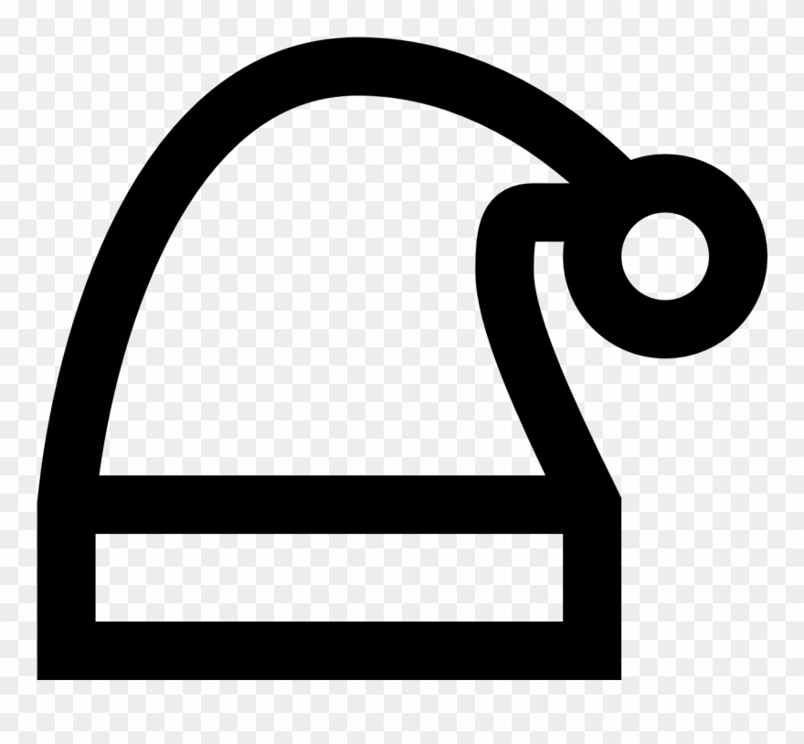 It's A Logo Of Santa's Hat Clipart