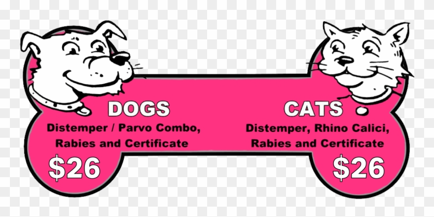 Dog And Cat Shots As Low As $26 - Dog And Cat Shots By Yolanovet Clipart