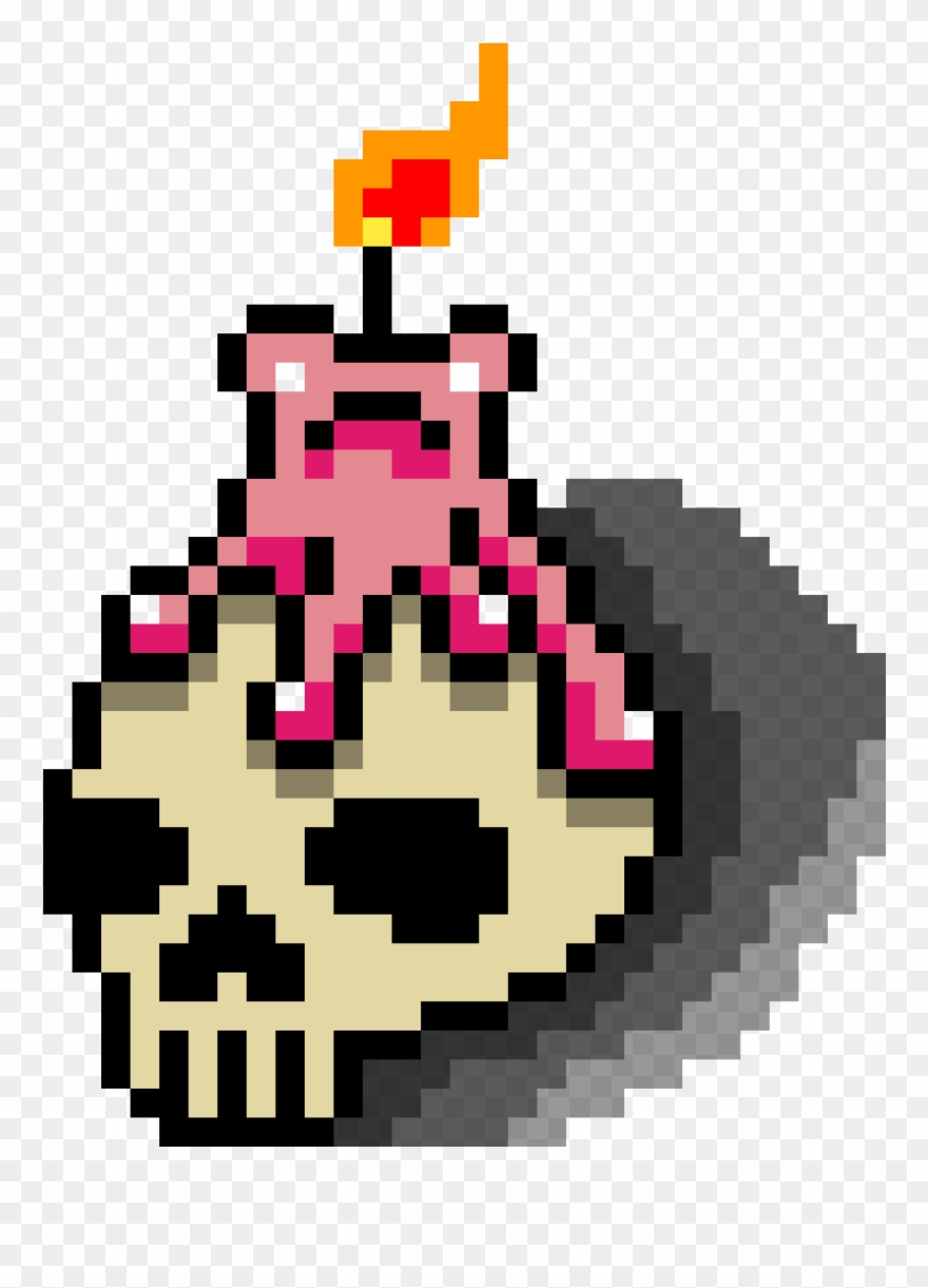 Candle Clip Art At Clker - Hama Beads Skull - Png Download