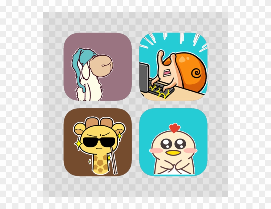 Animated Animals Sticker Pack On The App Store - Sticker Clipart