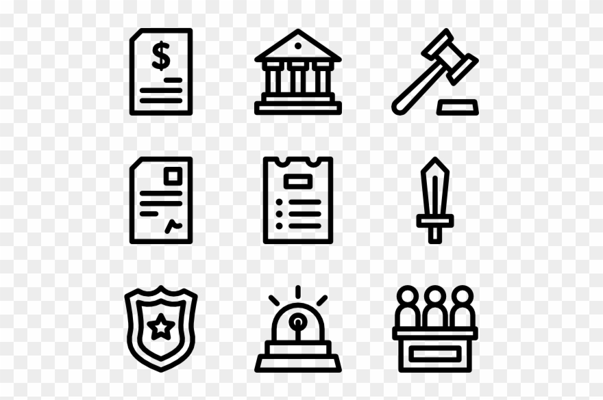 Law And Justice - Antiques Icon Clipart