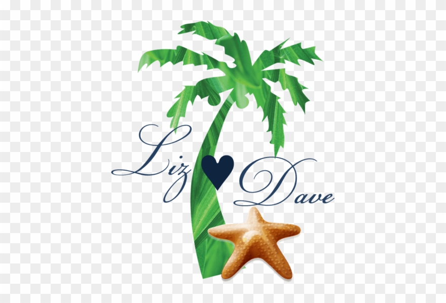Wedding - Caribbean Palm Tree Png Clipart
