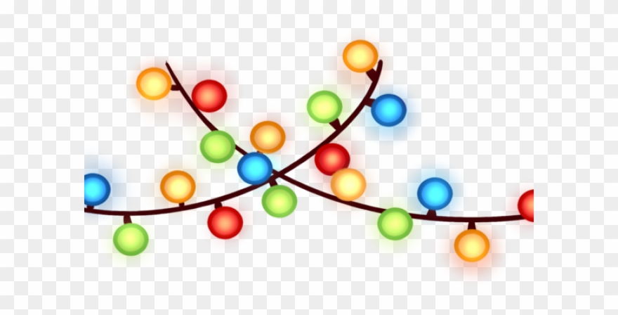 Christmas Lights Clipart File - Transparent Background Christmas Lights Clipart - Png Download