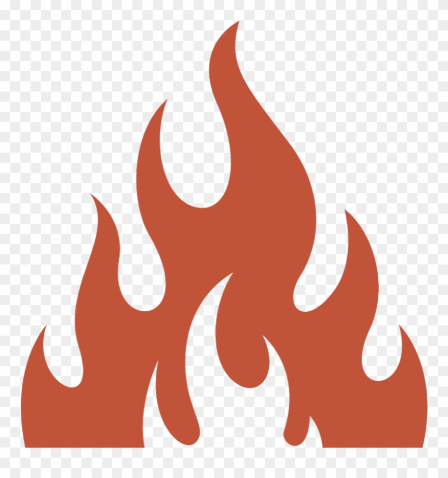 Lackey's Smokehouse - Grill With Flames Silhouette Clipart