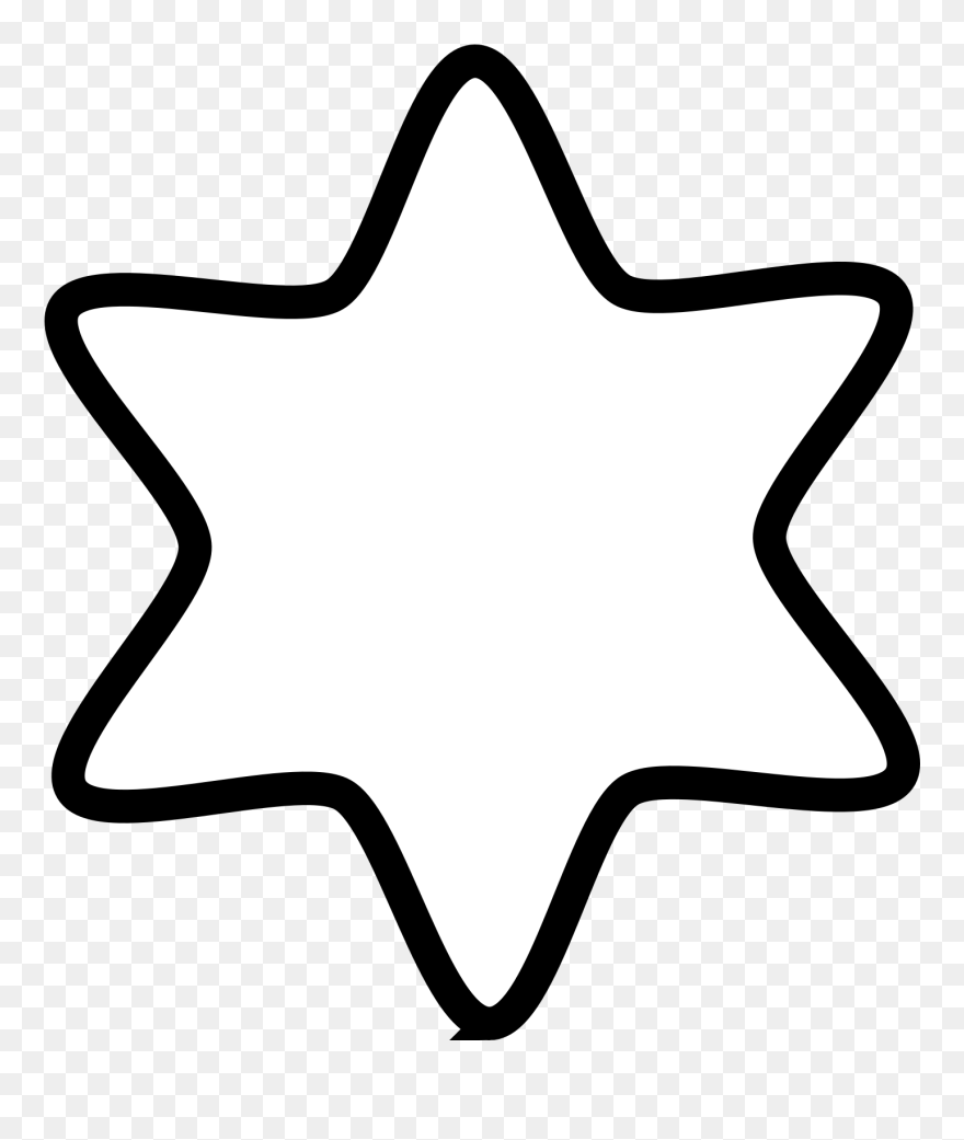 Star Of David Clipart Black And White - Png Download