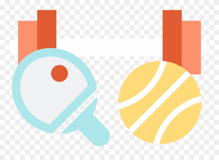 Tennis Racket Clip Art - Table Tennis - Png Download