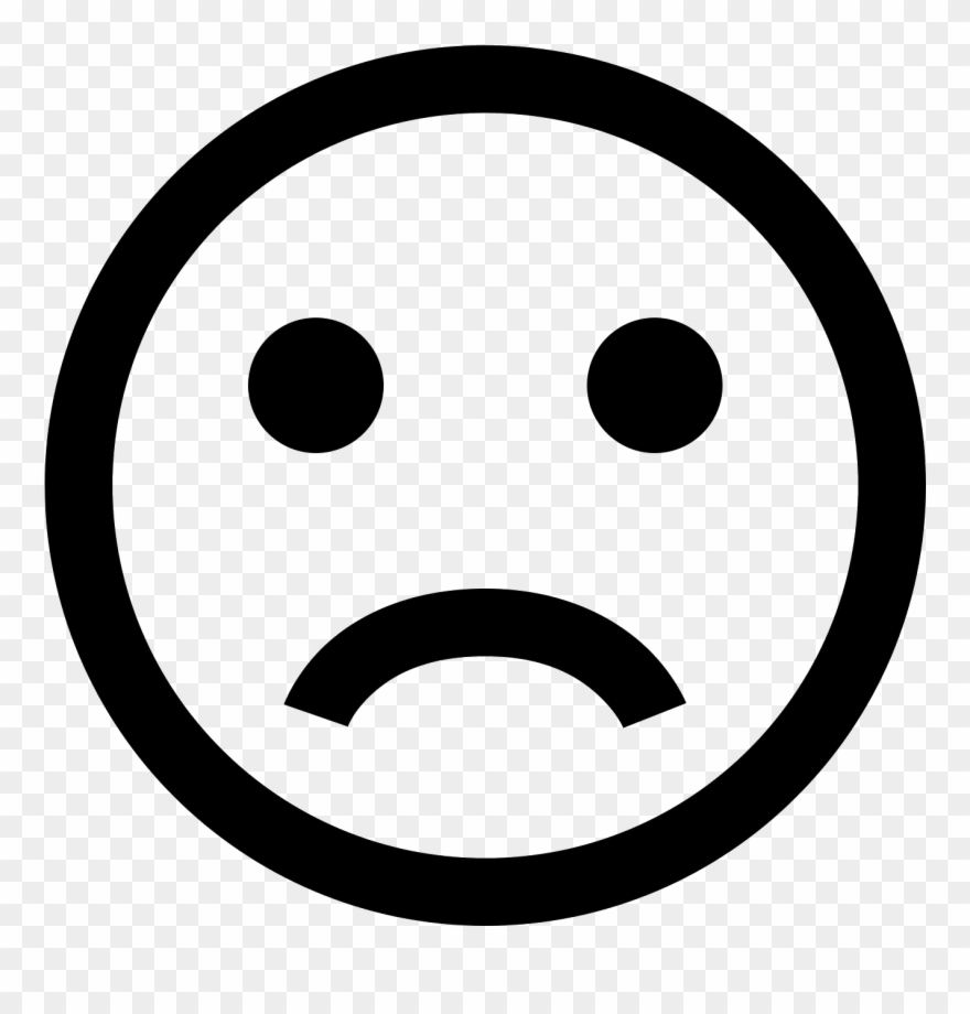 Pinterest Transparent Sad Banner Transparent - Angry Emoji Black And White Clipart