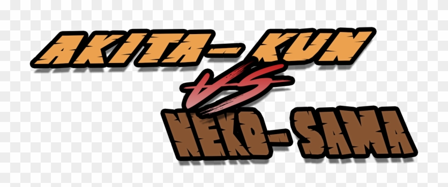 Akita Kun Vs Neko Sama Clipart