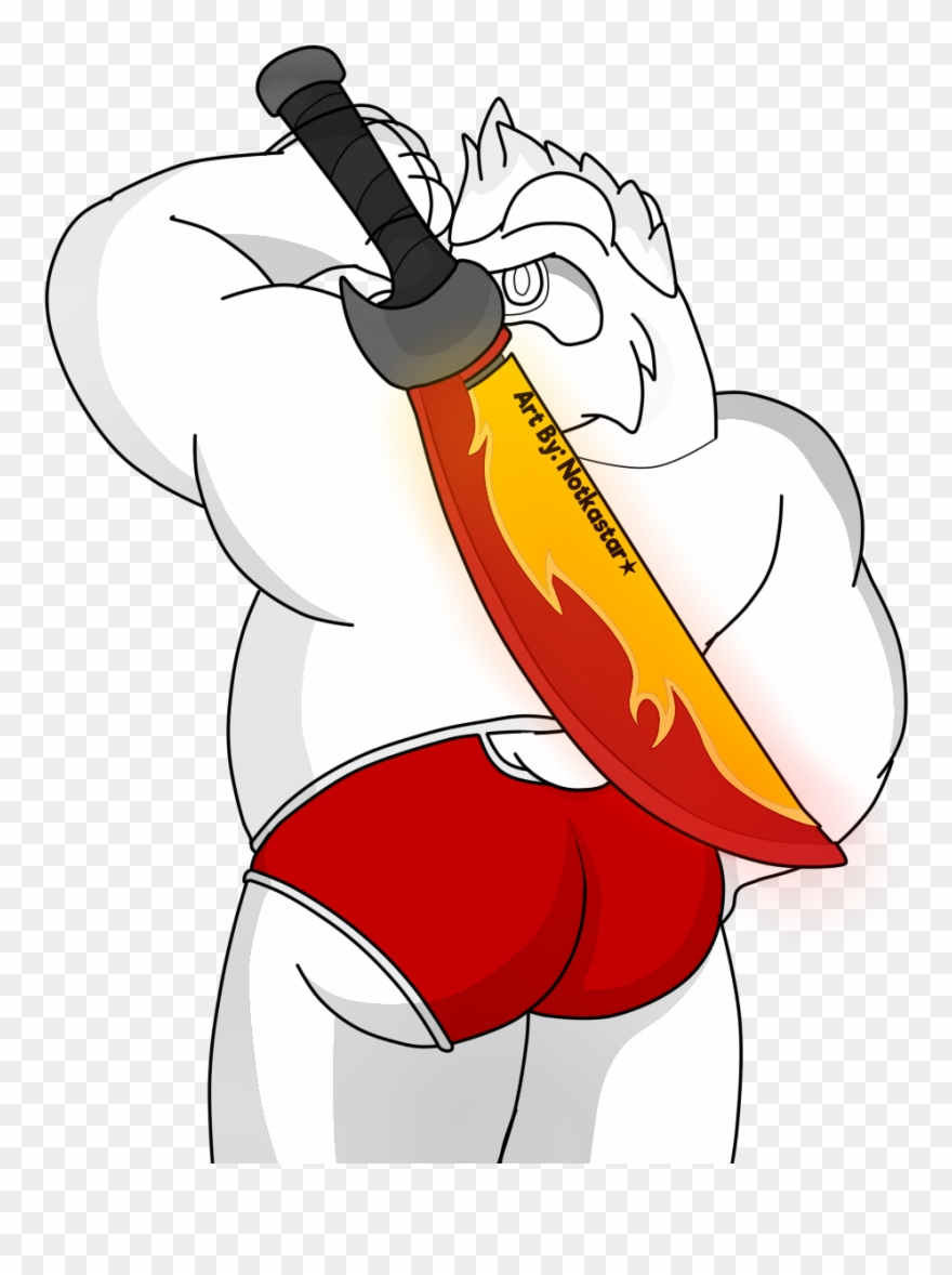 Tweets & Undies And Now Flaming Sword - Cartoon Clipart