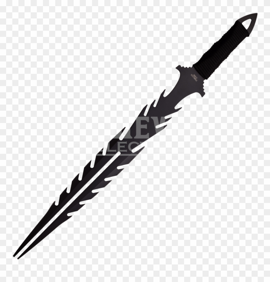 Flaming Dragon Fantasy Short Sword - Sword Clipart