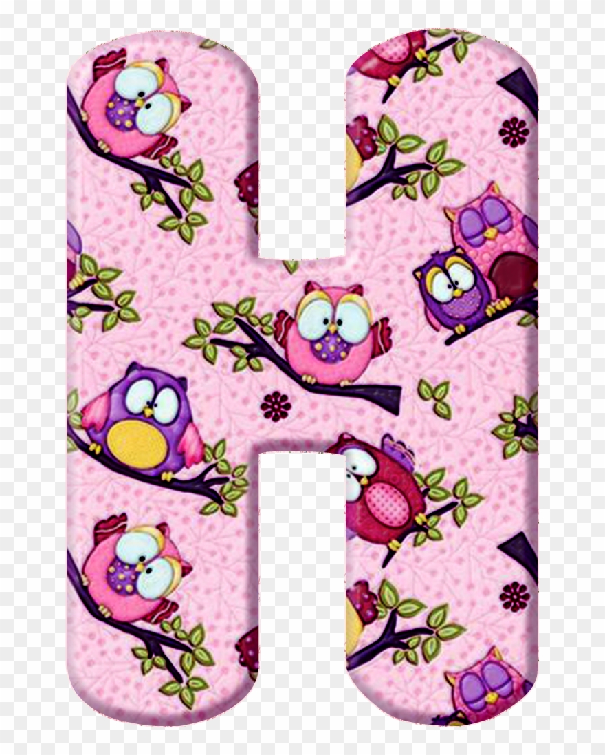 *✿**✿*h *✿**✿*de Alfabeto Decorativo - Moldes De Letras De Buho Clipart