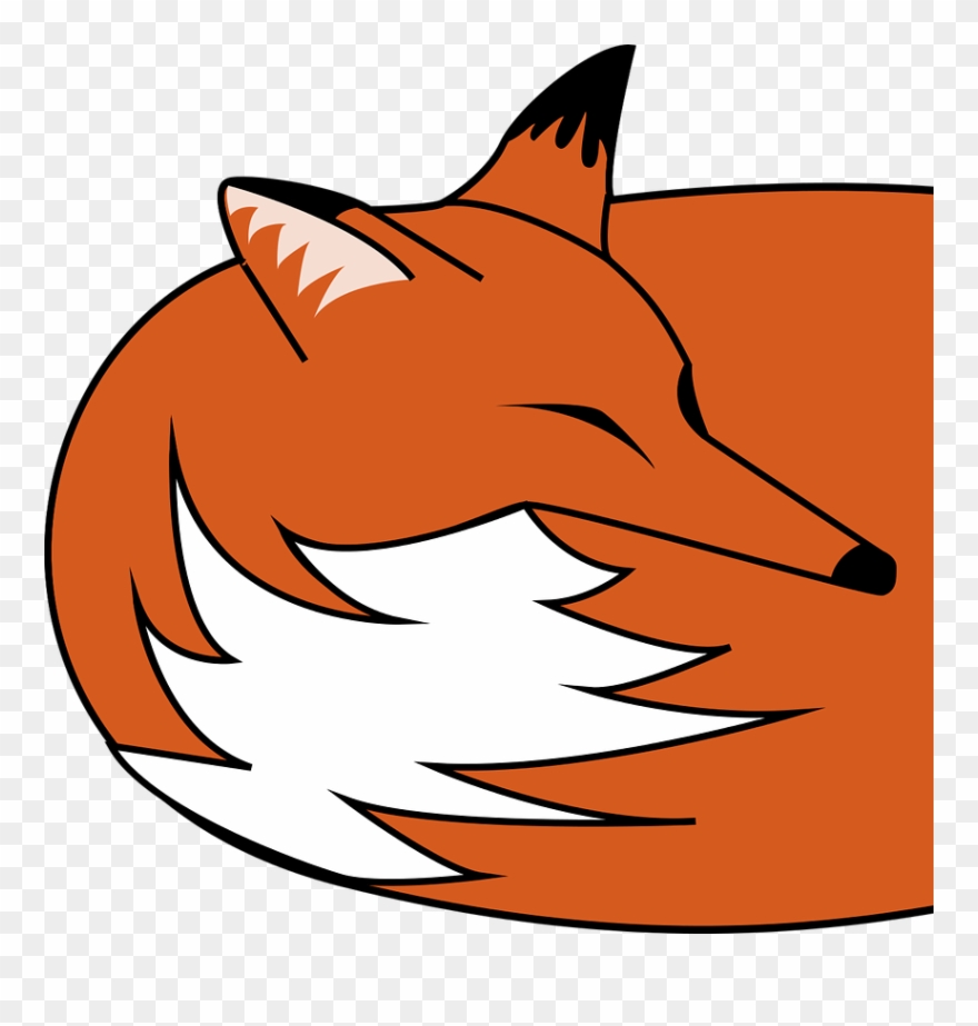 Sparfuchsveganer - Fox Sleeping Clipart Png Transparent Png