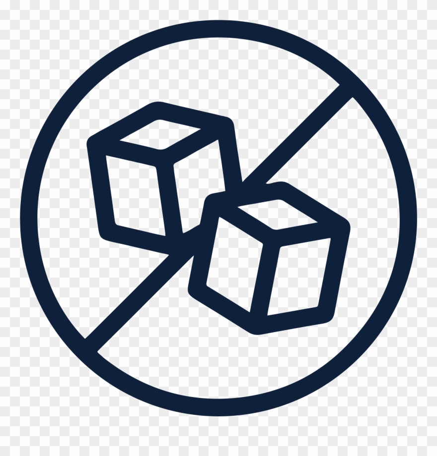 50% Less Sugar - No Added Sugar Icon Clipart