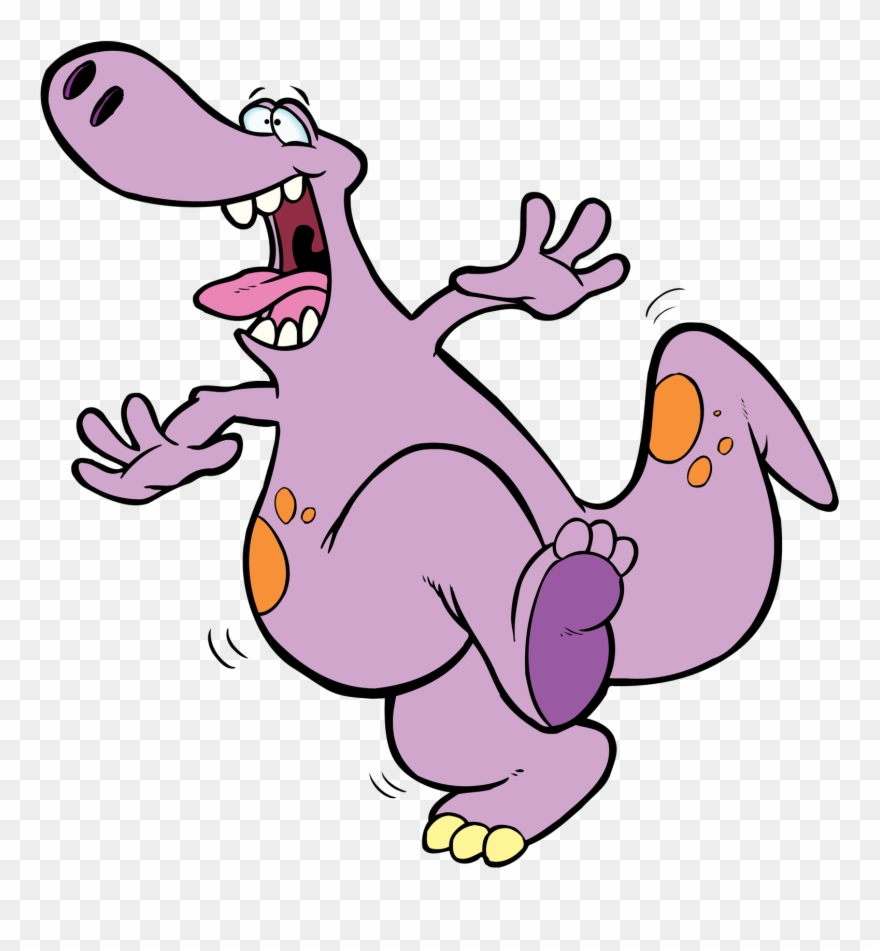 Do The Twist - Dancing Dinosaur Clipart