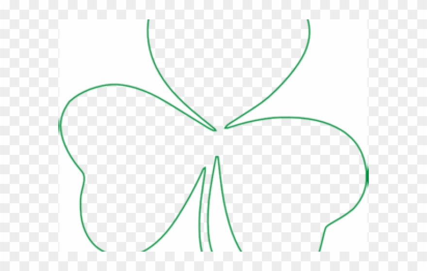 Outline Of Shamrock Clipart