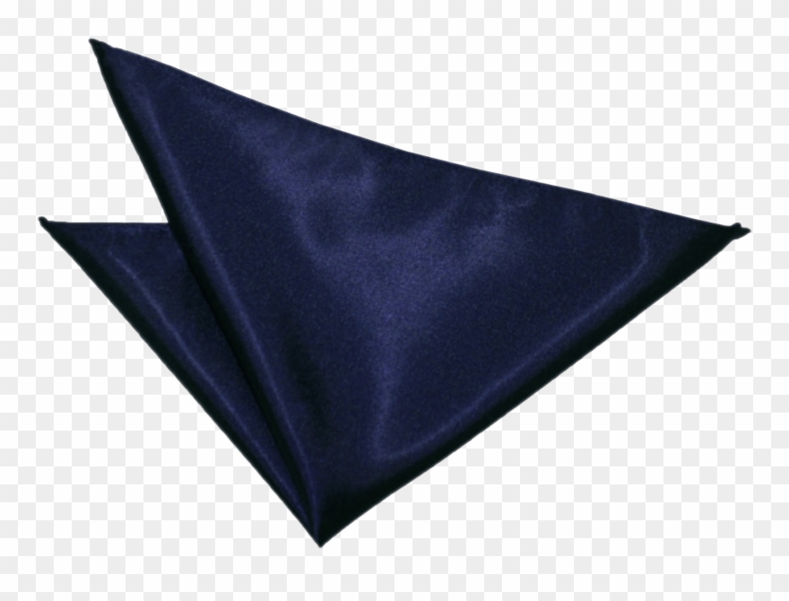Navy Blue Satin Handkerchief - Fab Ties Plain Navy Blue Bow Tie, Pocket Square And Clipart