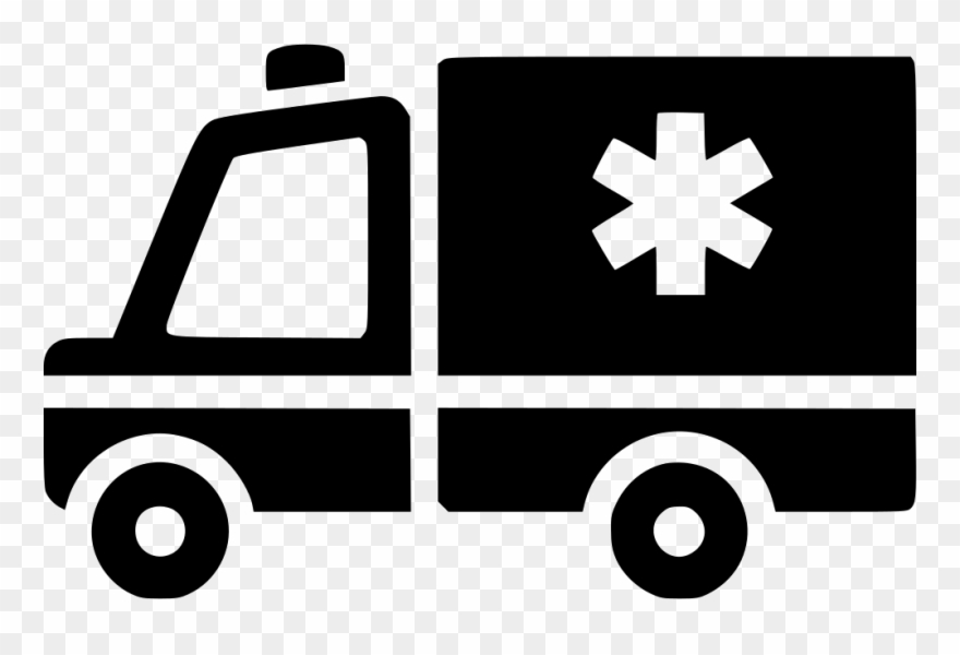 Ambulance Side View - Ambulance Icon Png Clipart