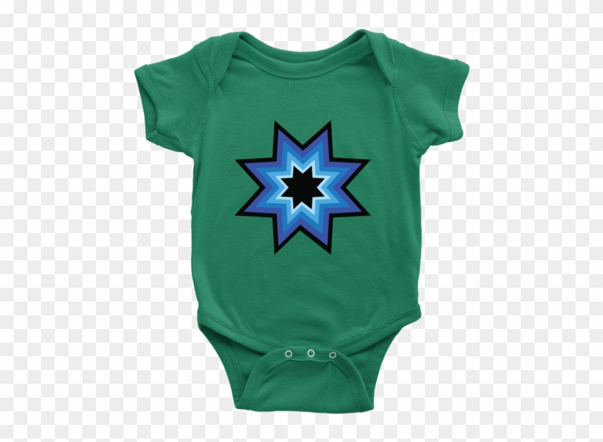 Blue Star Love Baby Onesie Clipart