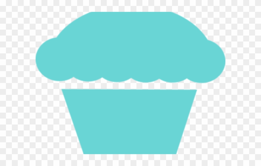 Cupcake Clipart Turquoise - Cupcake - Png Download