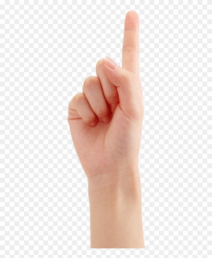 Transparent Finger One Library - Ok India Tv Channel Clipart