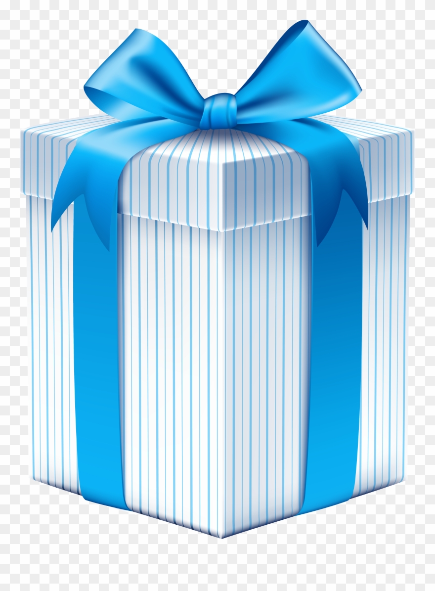 Gift Clipart Blue - Png Download