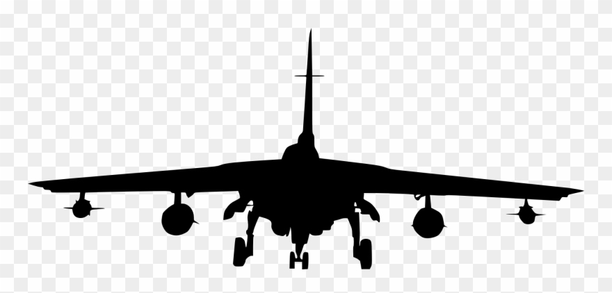 Fighter Plane Front - Fighter Jet Logo Png Clipart