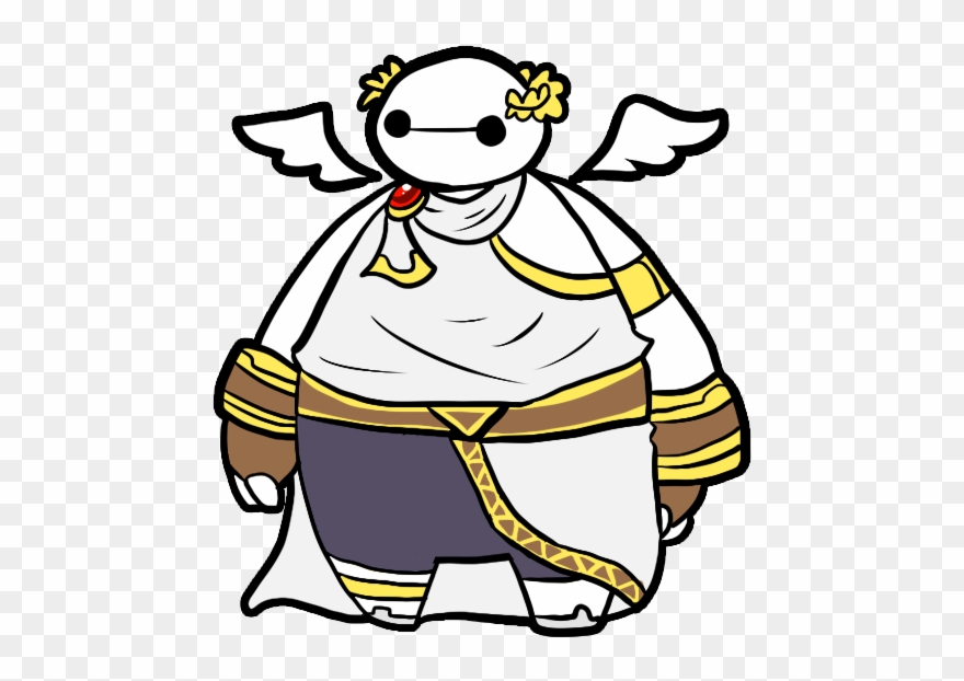 I Am Baymax, Servant Of The Goddess Of Light Clipart