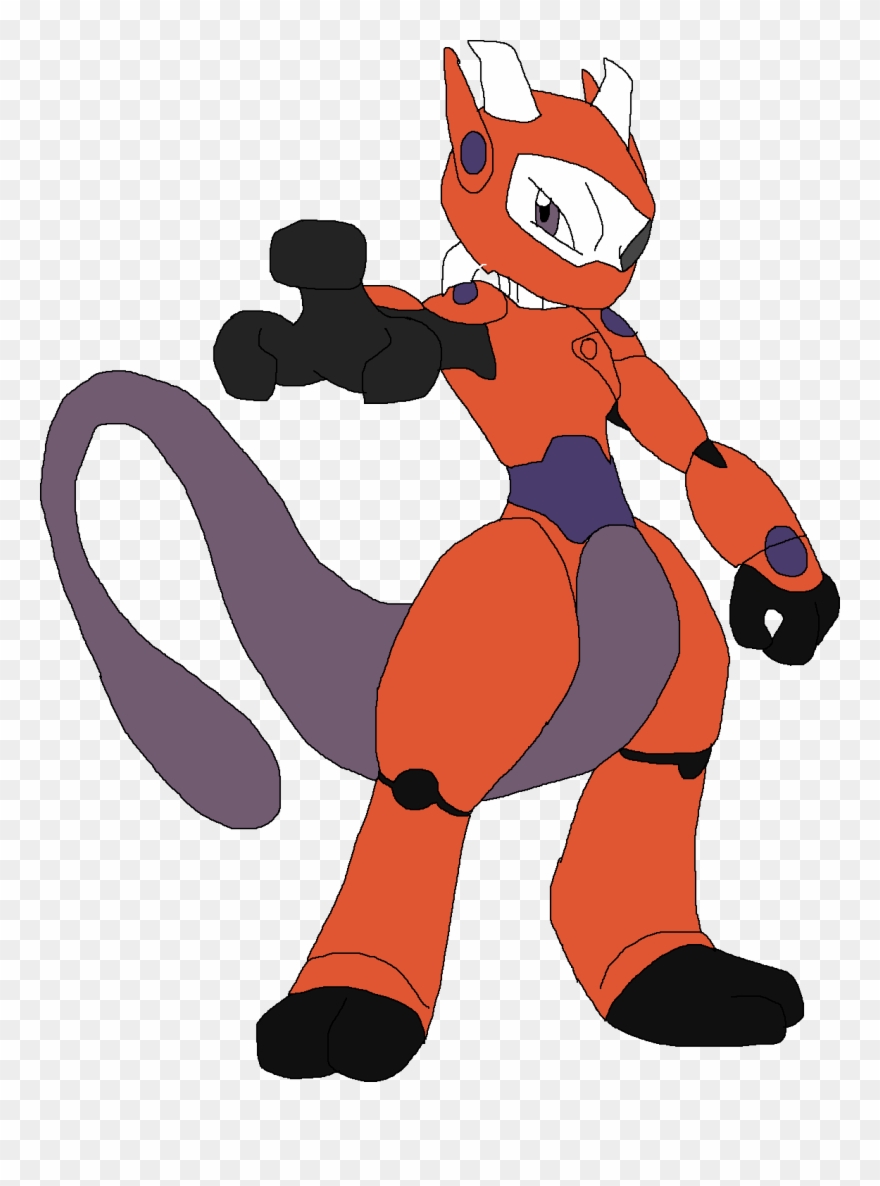 Mewtwo As Baymax - Cartoon Clipart