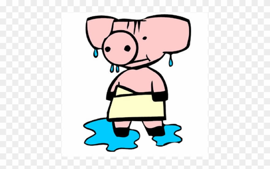 Macbeth Was Sweating Like A Hog - Sweaty Pig Clipart