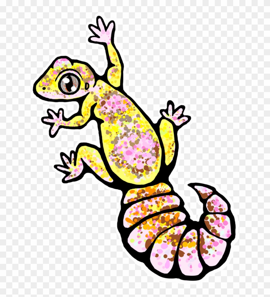Leopard Sticker Tremper By - Easy Drawings Of Leopard Geckos Clipart
