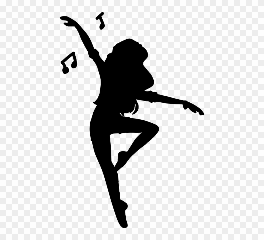 Imágenes De Siluetas De Mujer - Hip Hop Dance Art Clipart