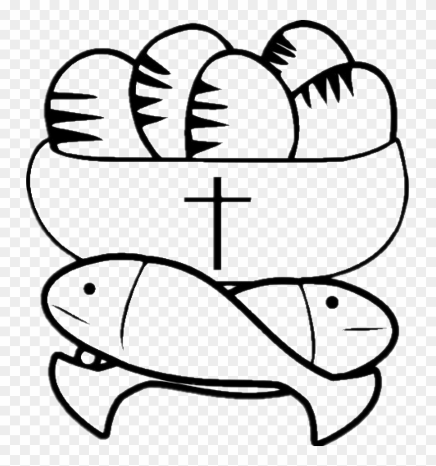 21 - Fish And Bread Clipart - Png Download