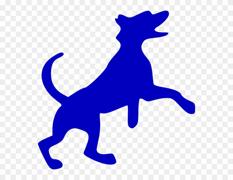 Blue Dog Dancing Svg Clip Arts 594 X 600 Px - Png Download