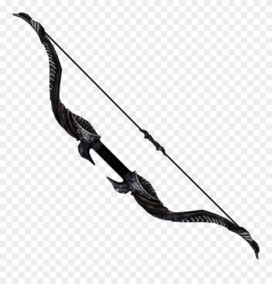 Popular Images - Skyrim Ebony Bow Clipart